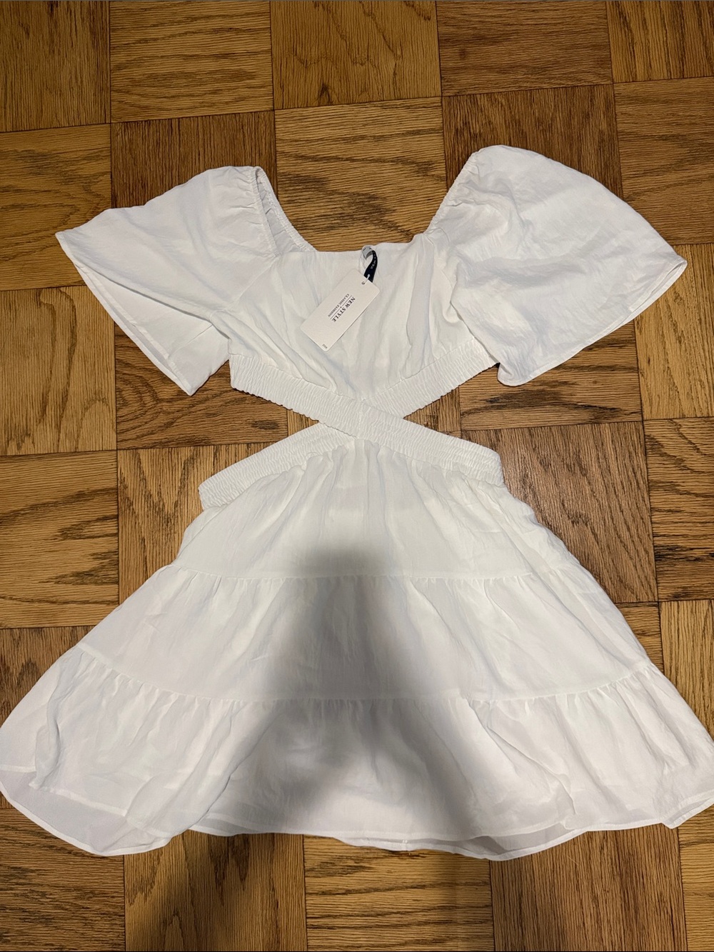 Women's Square Neck Summer Dress - Picture 7 of 8